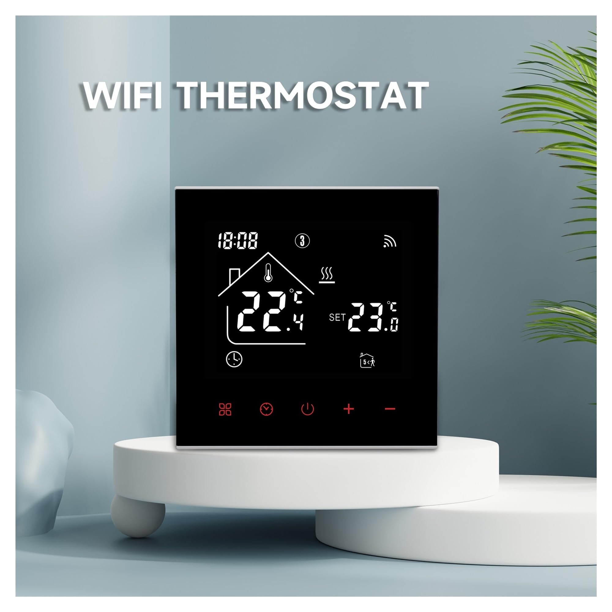WiFi Smart Life termostat elektryczne ogrzewanie podłogowe woda/kocioł gazowy regulacja temperatury ekran dotykowy LCD(WiFi Water Heating)