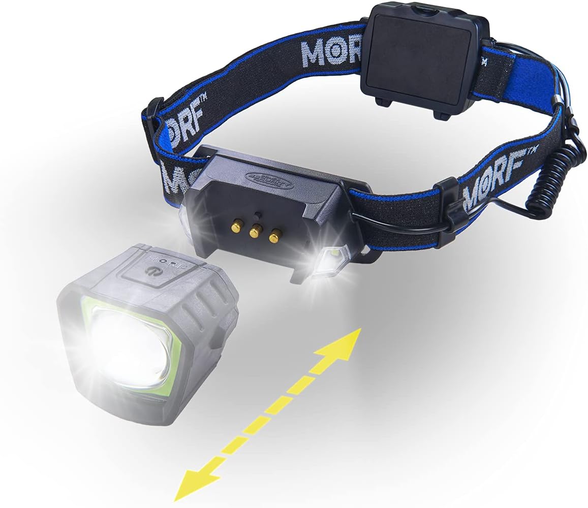 Flashlights - MORF Removable R230 3 in 1 Headlamp Magnetic Flashlight - Perfect for Mechanics, Emergency Preparedness, Outdoor, Water Proof, Drop Proof