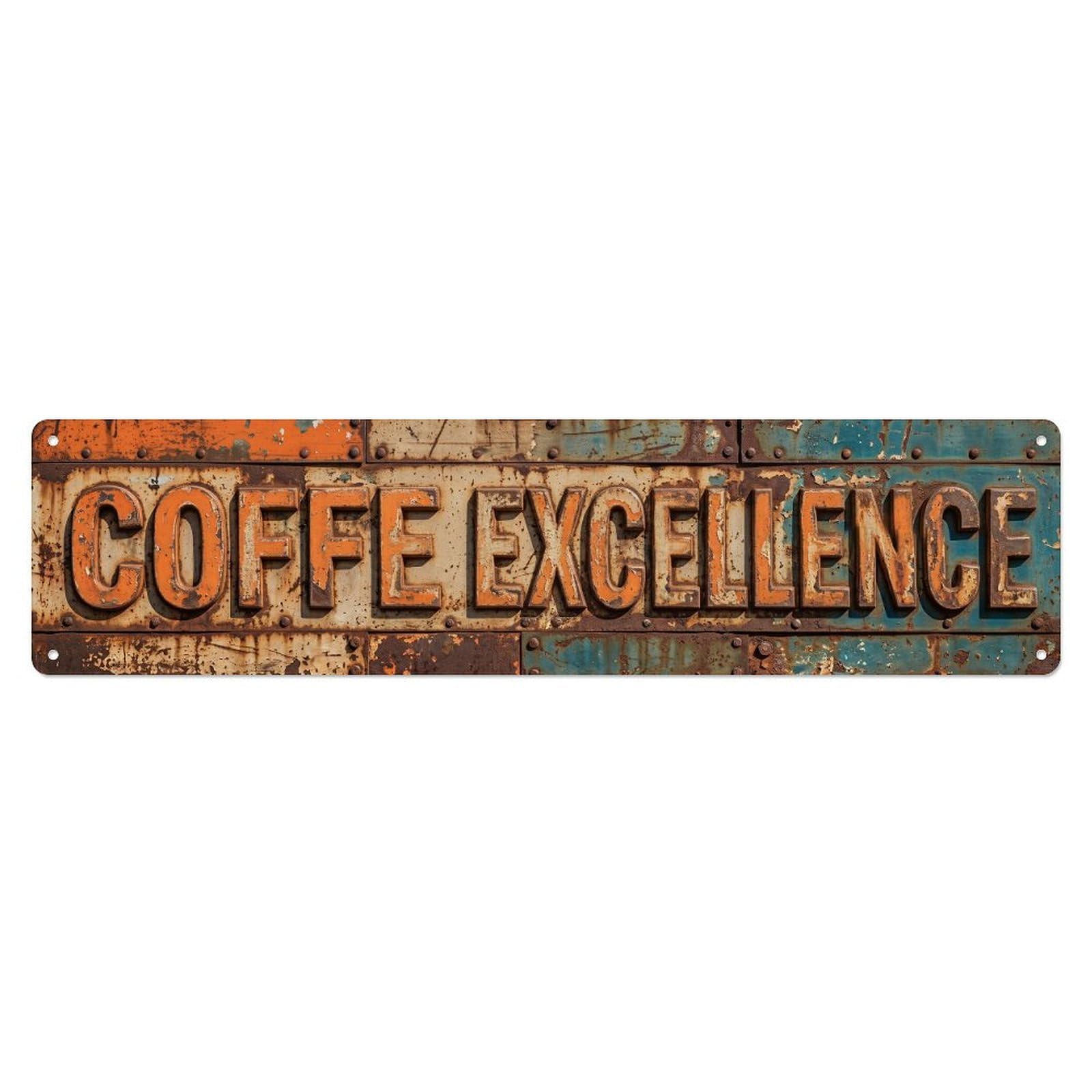 Coffee Excellence Retro Metal Tin Sign