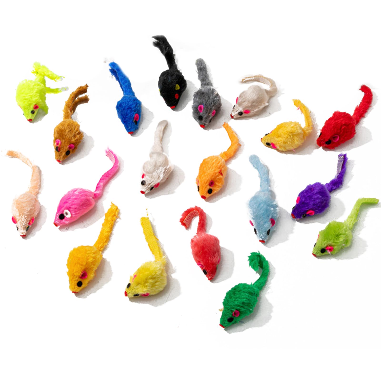 12 Piezas Juguetes para Gato, Peludo Juguetes Gato, Ratones de Juguete para Gatitos, Juguete Interactivo con Hierba gatera, para Gatos Jueguen, Caza, Ejercicio