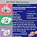 MONKEMON 3387134 Dryer Thermostat 3977393 & 3392519 Thermal Fuse 3977767 Thermostat Compatible Whirlpool Kenmore Roper maytag Estate Inglis Crosley Amana kitchenaid, Figure 6 is Compatible Model