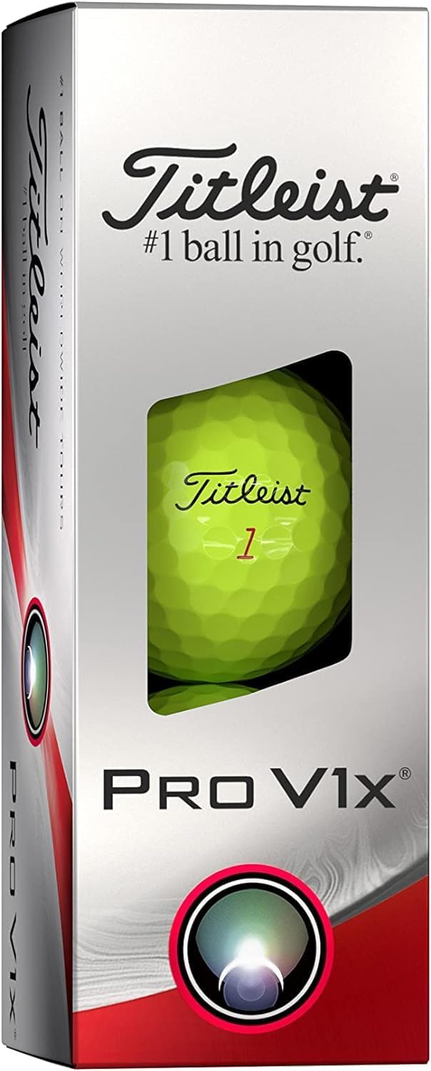 Titleist Pro V1x Golf Balls (Yellow, 3pk) 1 Sleeve 2023