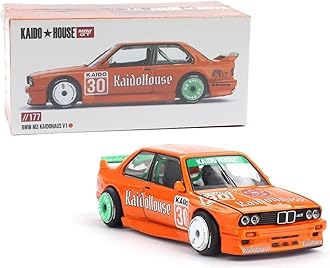 Diecast Model Car Compatible with Kaido House x Mini GT 1:64 BMW M3 KAIDOHAUS V1 Orange Limited Edition KHMG177