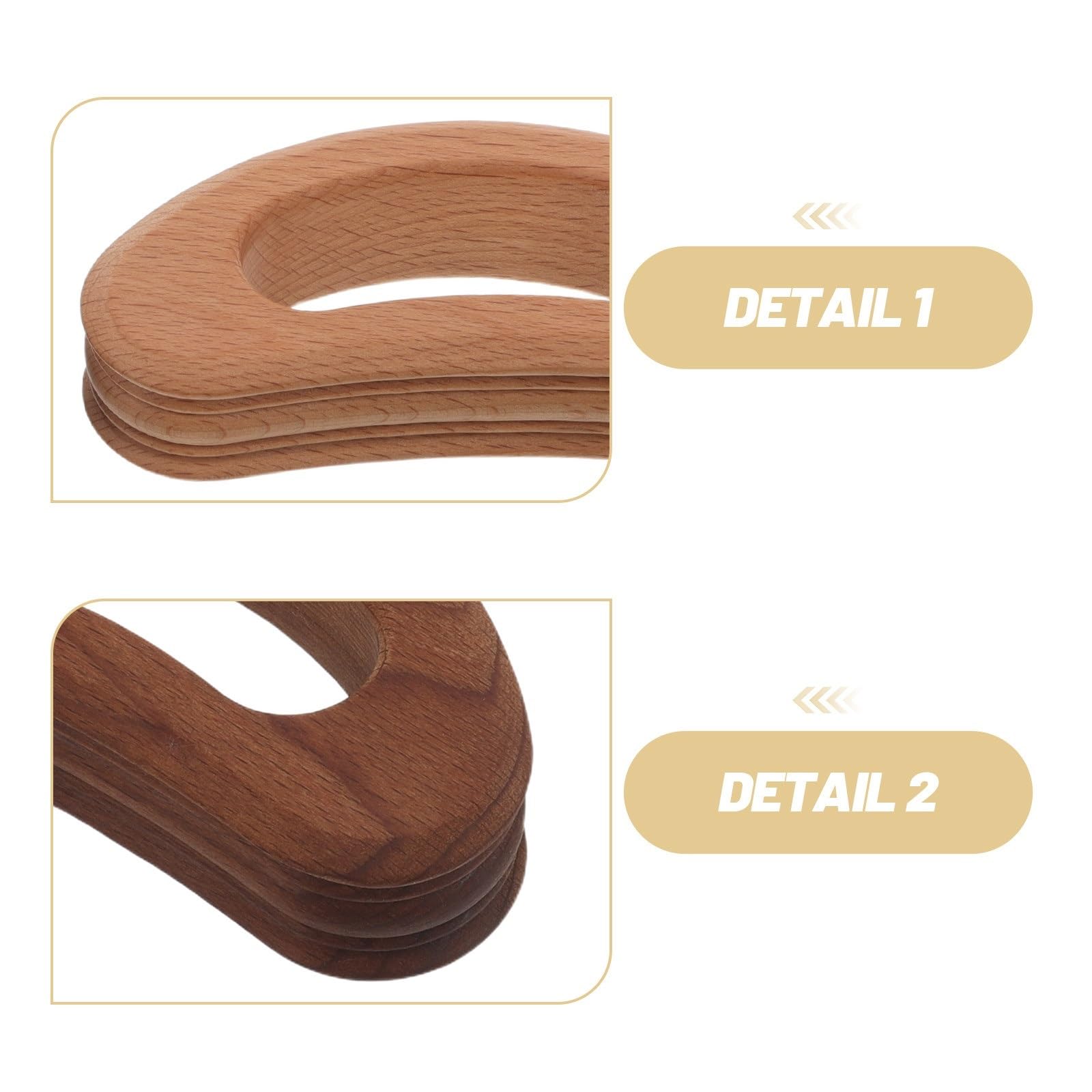 Gua Sha In Legno 2 pezzi in legno Gua Sha, tavola da massaggio, raschietto for il corpo liscio, strumento for portatile for collo, schiena, spalla