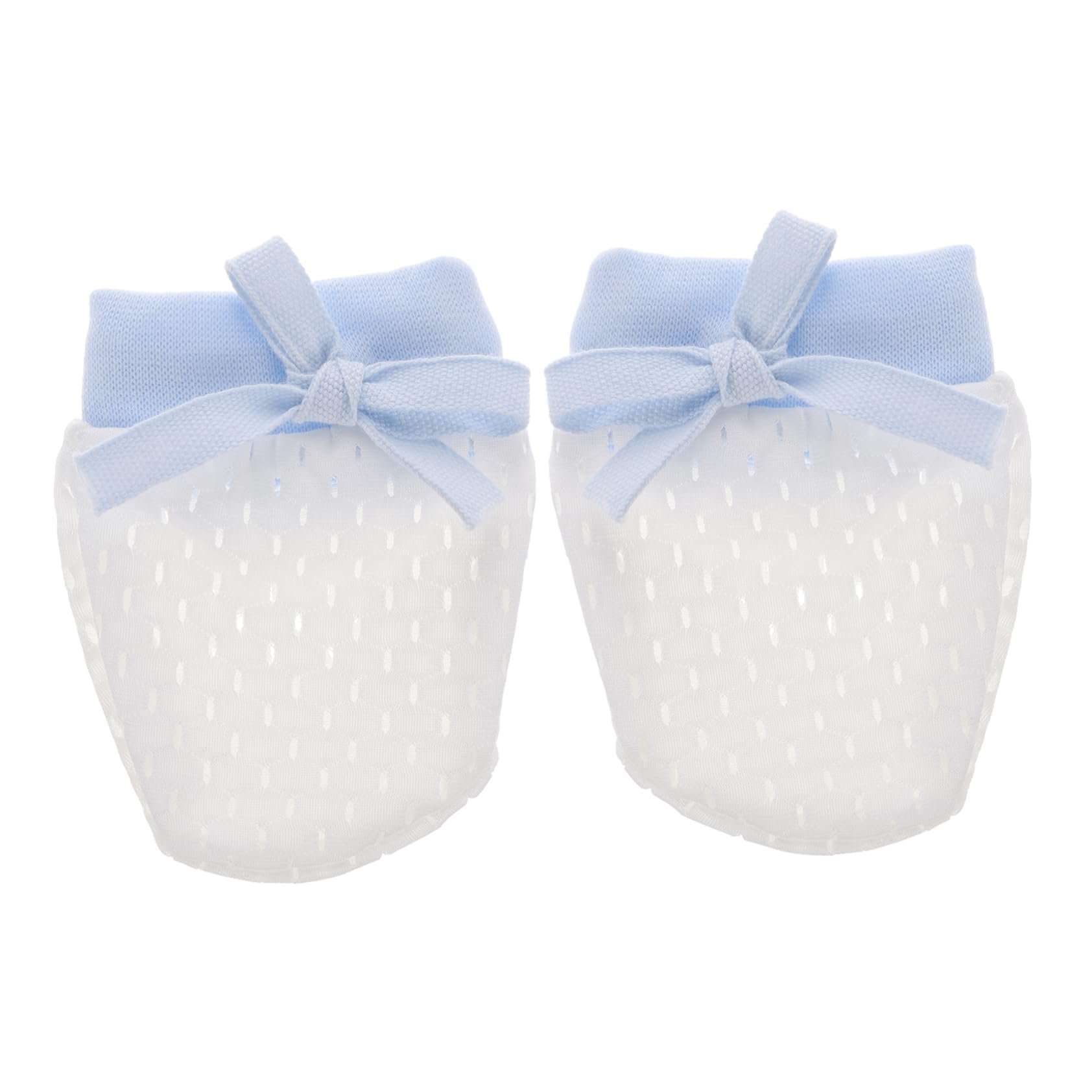 VALICLUD 1 Pair Toddler Mittens No Scratch Cotton Drawstring Newborn Baby Gloves 0-10 Months Boys Girls