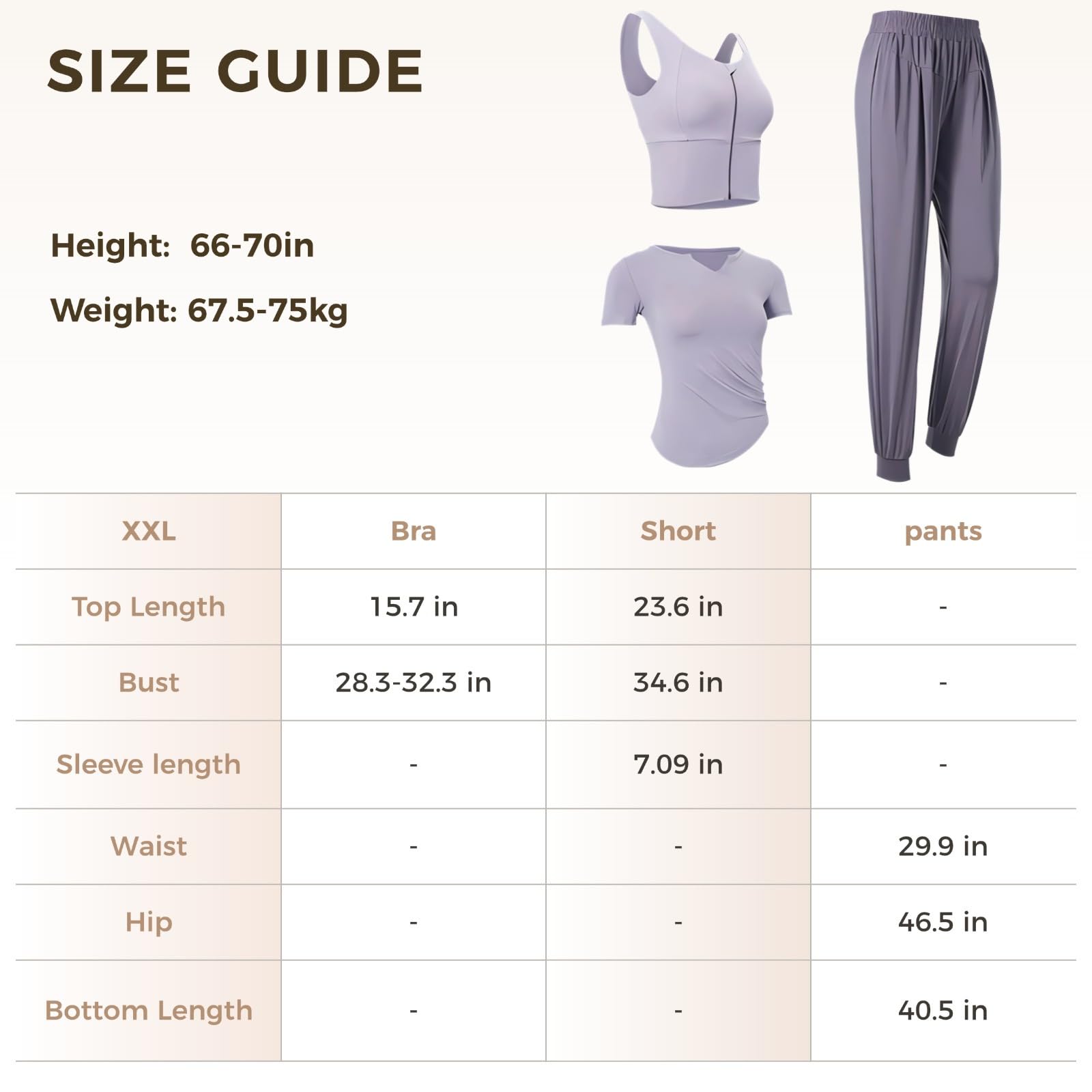 Set da allenamento da donna XXL, include canottiera, maglietta con orlo a nodo e pantaloni a vita alta per 135-150, abbigliamento sportivo ad asciugatura rapida,