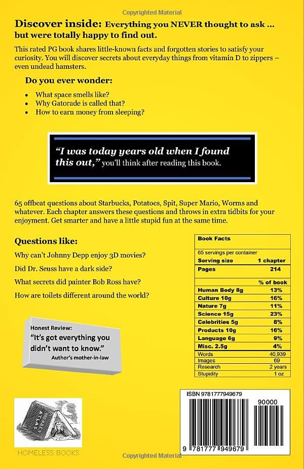 Ran-Dumb Fun Facts and Interesting Stories to Make U Smile (Silly-Smart Brain Food)