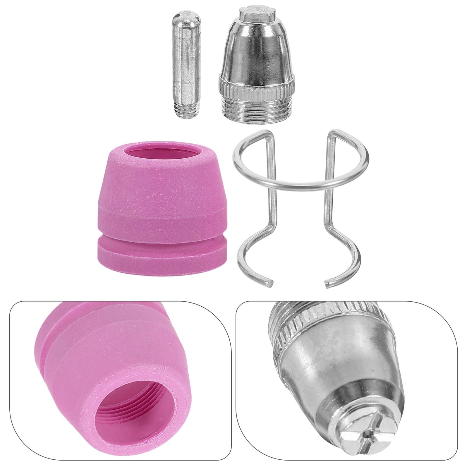 POPETPOP Ugelli in Acciaio e Plastica Supporti e Coperture Protettive Accessori per Taglio Plasma Set da 26 Pezzi per Taglio Preciso senza Sbavature