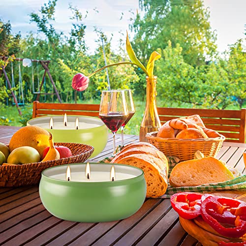 Citronella Candles Outdoor Large 3 Wick Scented Gift Soy Wax Candle For Home Outside Porch Patio, 4 Packs #TOP6