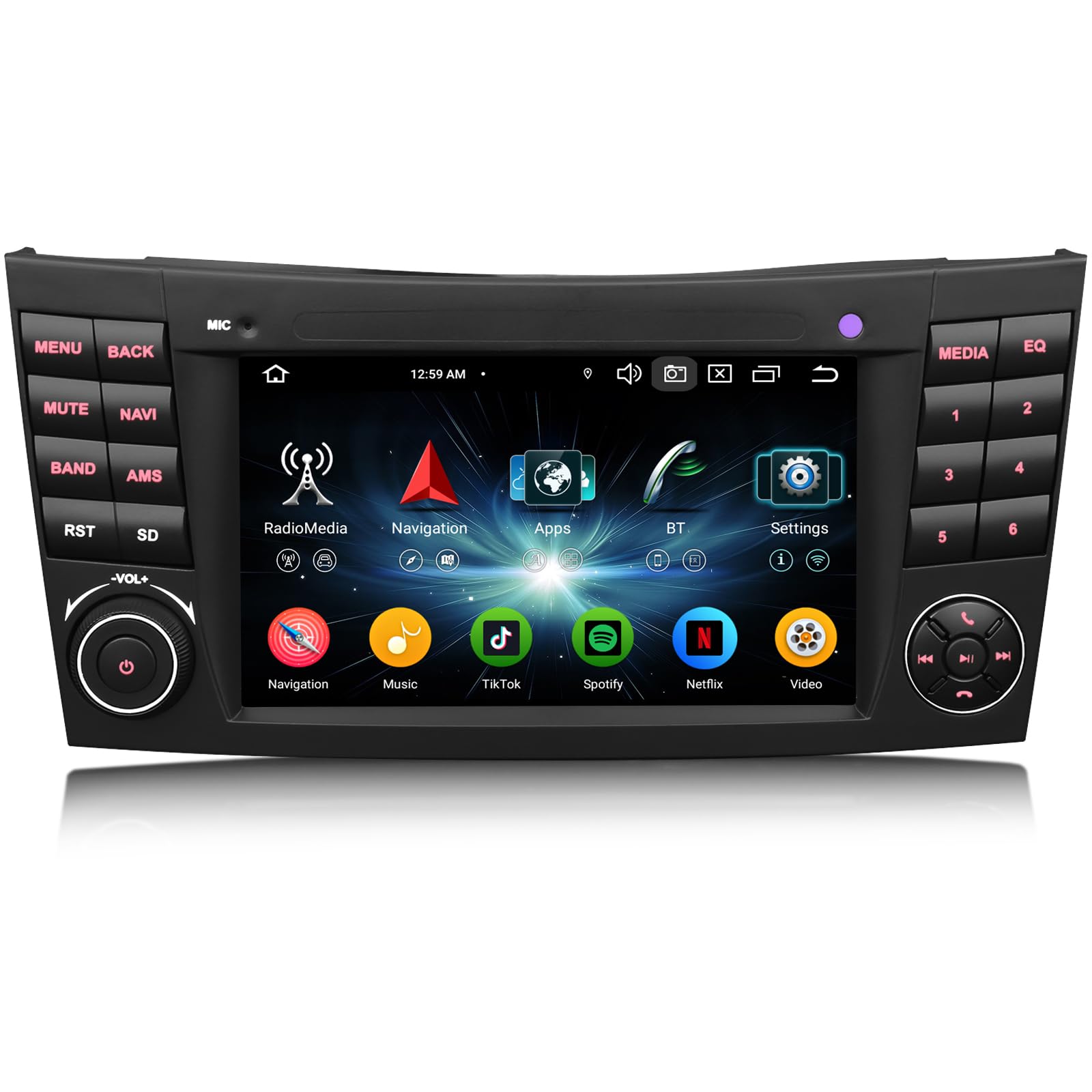 10.25 Zoll Android Auto Radio Für Mercedes E-Klasse W207 - Qualcomm 8-Core 4GB+64GB