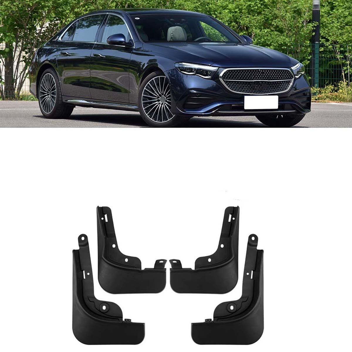 BXQDAM Car mud flaps,Compatible with Mercedes-Benz E-Class Sport 2024,Car exterior accessories
