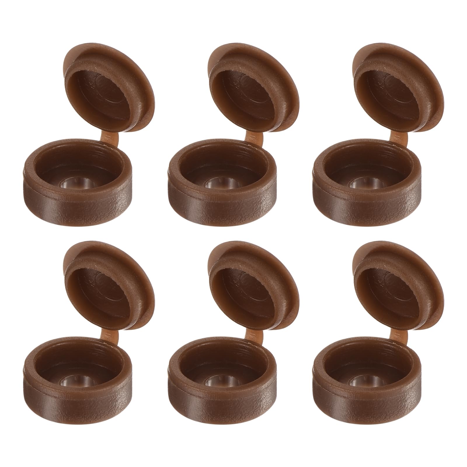 uxcell 150pcs Round Brown Plastic Screw Caps, 3mm Inner Diameter, Home Improvement, Furniture Repair, Vehicle Maintenance