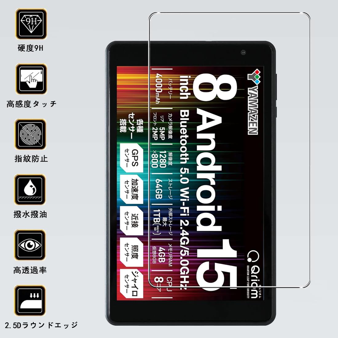 Amazon.co.jp: 【2枚セット】For 山善(YAMAZEN) Qriom QA15-80