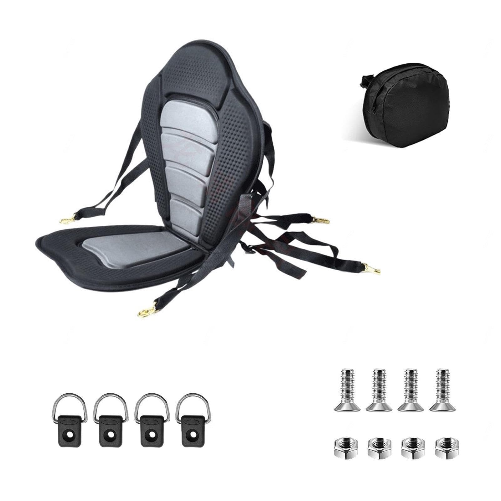 Sup Kajak Sitz, Stabilität Und Balance Sub Sitz Mit Rückenlehne, Abnehmbare Tasche Aufblasbarer Kajaksitz Mit Den Meisten Booten Kompatibel