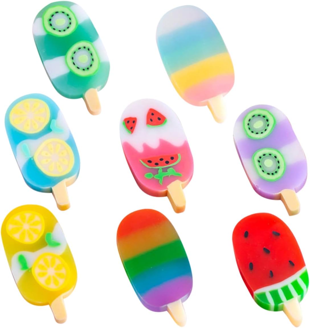 WOONEKY 2 Boxes Ice Cream Eraser Erasers Toys Colorful Jelly Erasers