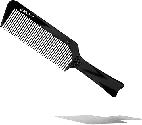 Zuka CC1 Professional Clipper Peine  Hecho a mano de ebonita orgánica con dientes de corte de diamante, ideal para recortar sobre peine y