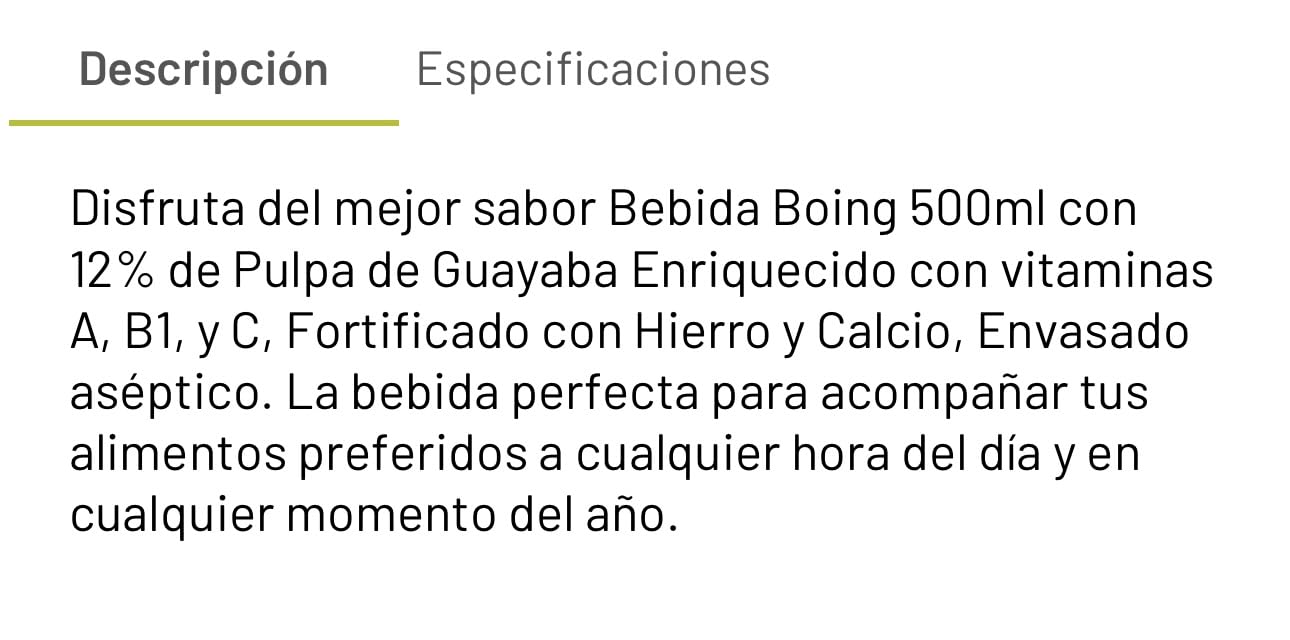 Jugo Boing Guayaba | Guava Authentic Mexican Juice 500 ml Pack of 6