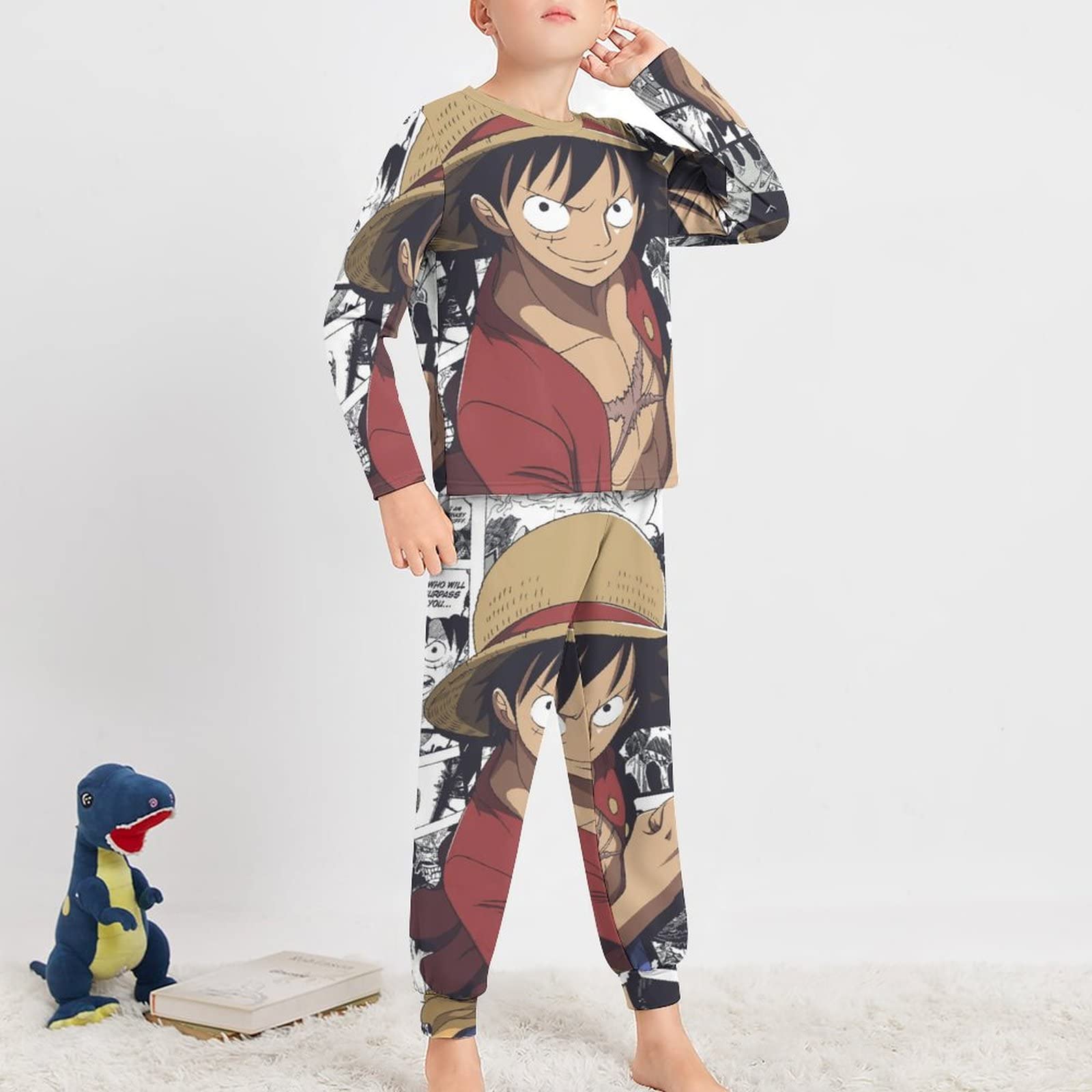 Amazon.co.jp: パジャマ ワンピース ONE PIECE ルフィ キッズ服 子供服