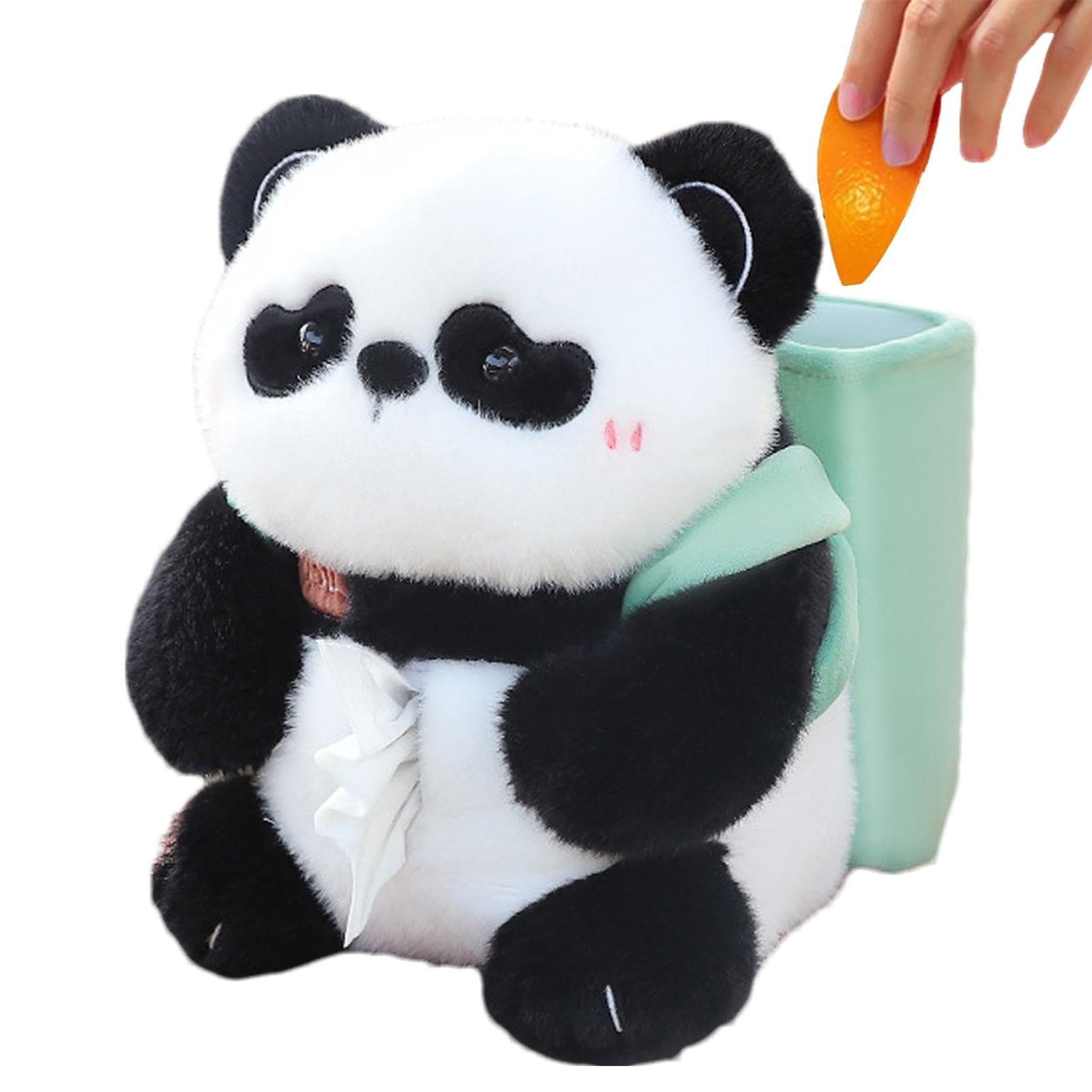 Autogewebehalter süß - 2 -in -1 Plüsch Tierauto -Tissue -Box - Auto Armlehnengewebe, Tiergewebespender, dekorativer Organisator für Autozubehör