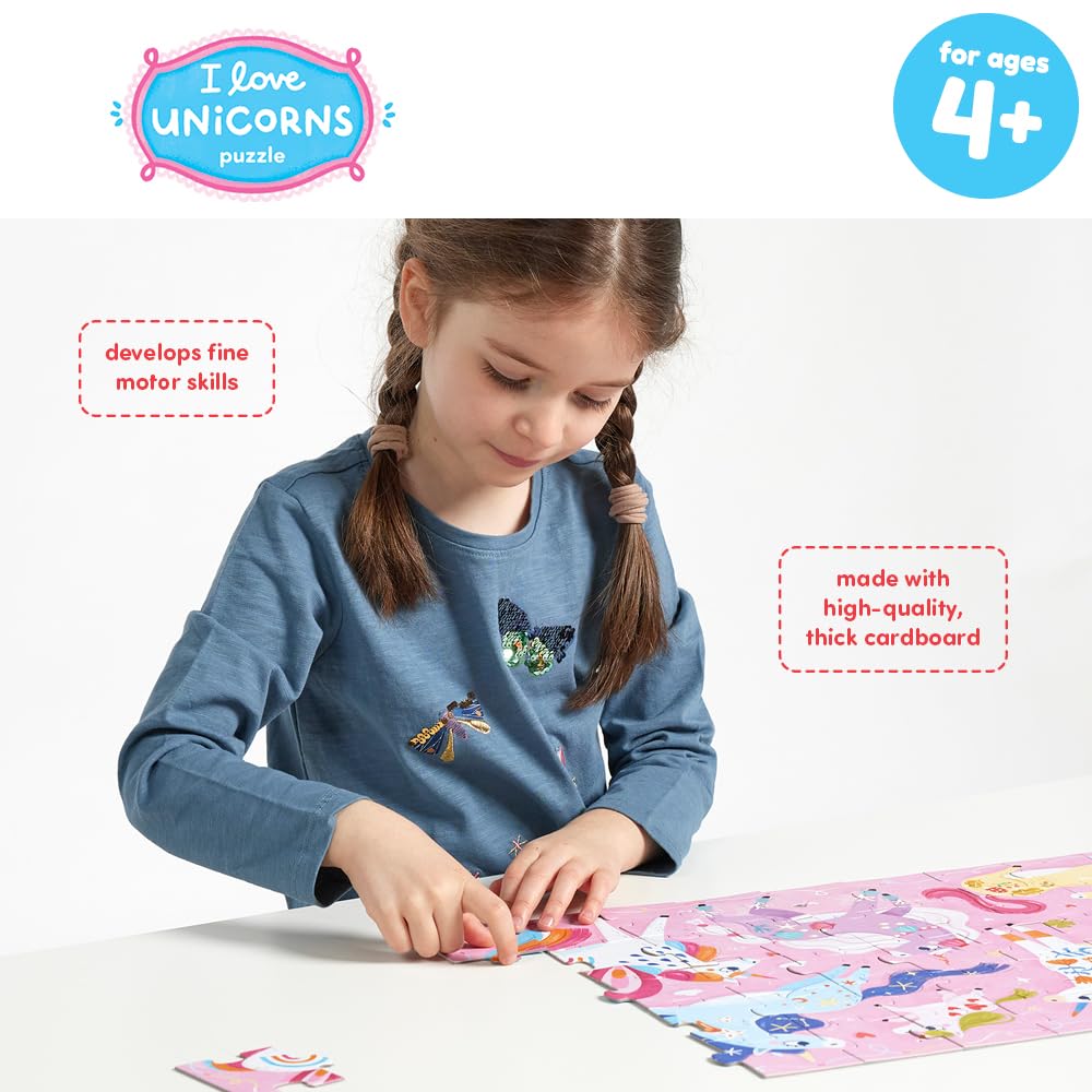 I Love Unicorns Puzzle 4+ Floor Puzzle