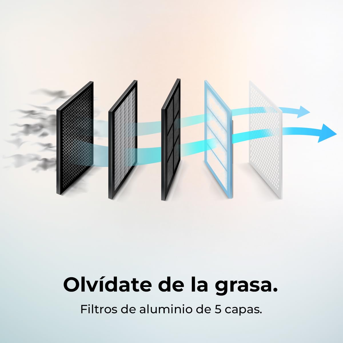 Cecotec Campana Extractora 60cm Piramidal Bolero Flux PT 604000 Inox A+++. Succión 427,6m3/h, 3 Velocidades, SS Touch Control, Acabado Inoxidable, Bajo Consumo, Motor DC, Luz LED, Filtros Incluidos