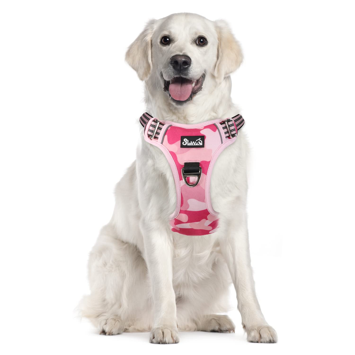 Eyein Dog Harness Large Dog, Anti Pull Adjustable Heavy Duty Pet Vest with 2 Clips