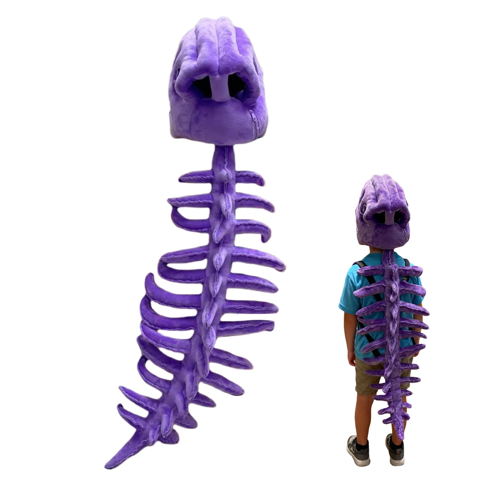 Costume Scheletro Dinosauro Adulto Abbigliamento con Effetti Sonori | Travestimento per Feste di Halloween Carnevale Compleanni Ideale per Adulti Creator di Contenuti