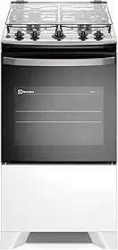 Electrolux Fogão 4 bocas Electrolux Efficient Branco Mesa Inox, PerfectCook e VaporBake® (FE4IW) Bivolt