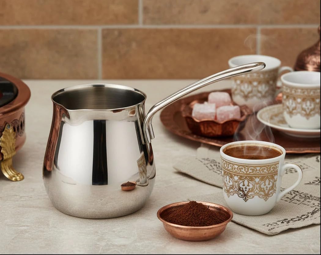 Cuisinox Stainless Steel Turkish Cezve Coffee Pot/Butter Warmer