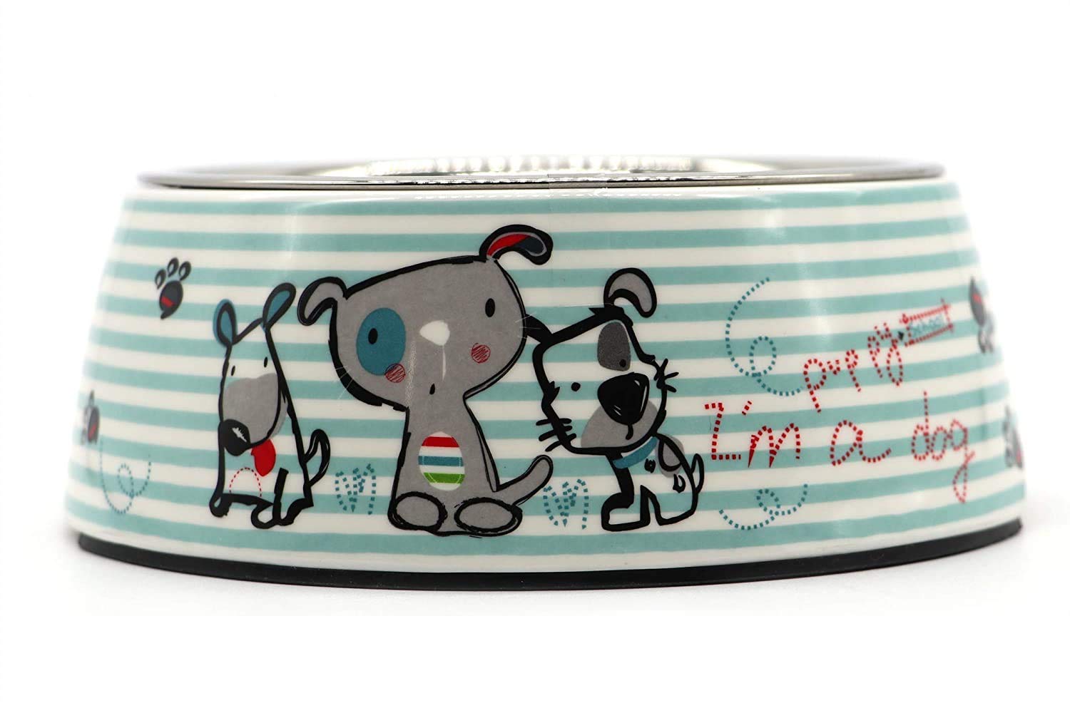 Smarty Pet Thrice Puppy Printed Stainless Steel Pet Food and Water Bowl in Round Melamine with Non-Skid Rubber Bottom, X-SMALL-210ML (B08KZXSPLL) Amazon Price History, Amazon Price Tracker