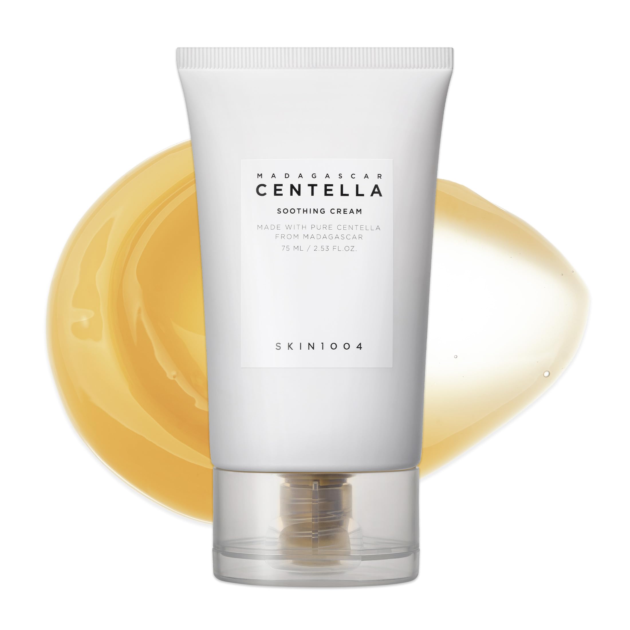 SKIN1004 Madagascar Centella Soothing Cream 2.53 fl.oz, 75ml, Quadruple Ceramide Complex Strengthens Skin Barrier and Smooths Skin