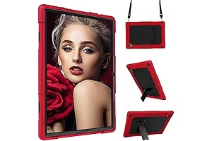 Protective Kids Case for 10.1inch Tablet (Red/Black)