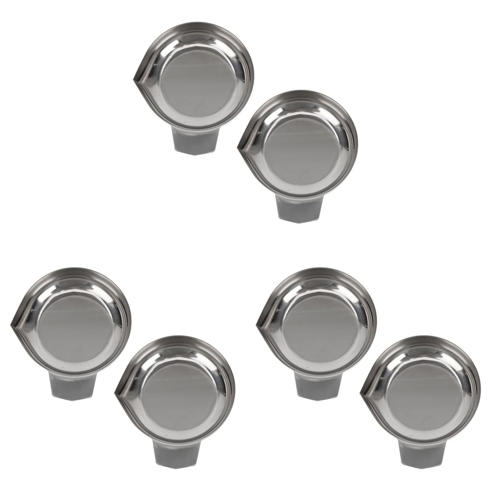 Hndhbfgrt Weigh Boats Scale 6pcs Weighing Boats Stainless Steel Scale Tray Weighing Plate Lab Dish Containers Weight Tray