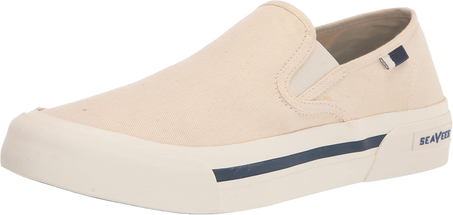 SEAVEES Men's SeaChange Slip On Sneaker, Natural, 16
