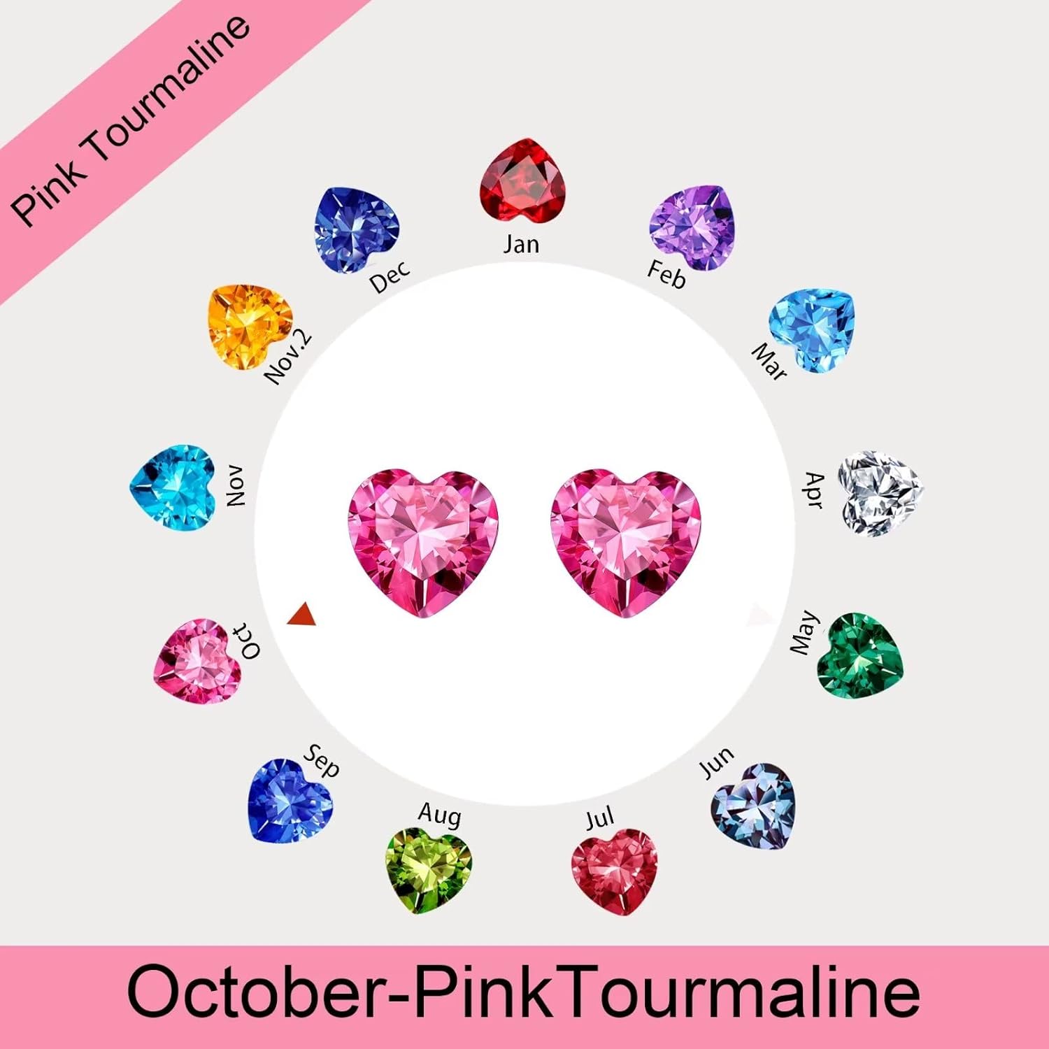 Memorjew Earrings Gifts for Wife - Sterling Silver Birthstone Stud Earrings for Women Anniversary Christmas Mothers Day Birthday Gifts for Women Mom Wife Girlfriend Her - Image 6