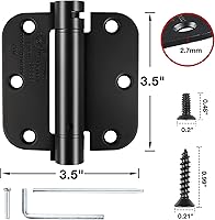 Vista 2 de Bisagras de puerta de cierre automático de 3.5 pulgadas, bisagra de puerta de resorte de 3.5 pulgadas, bisagras de puerta de cierre automático