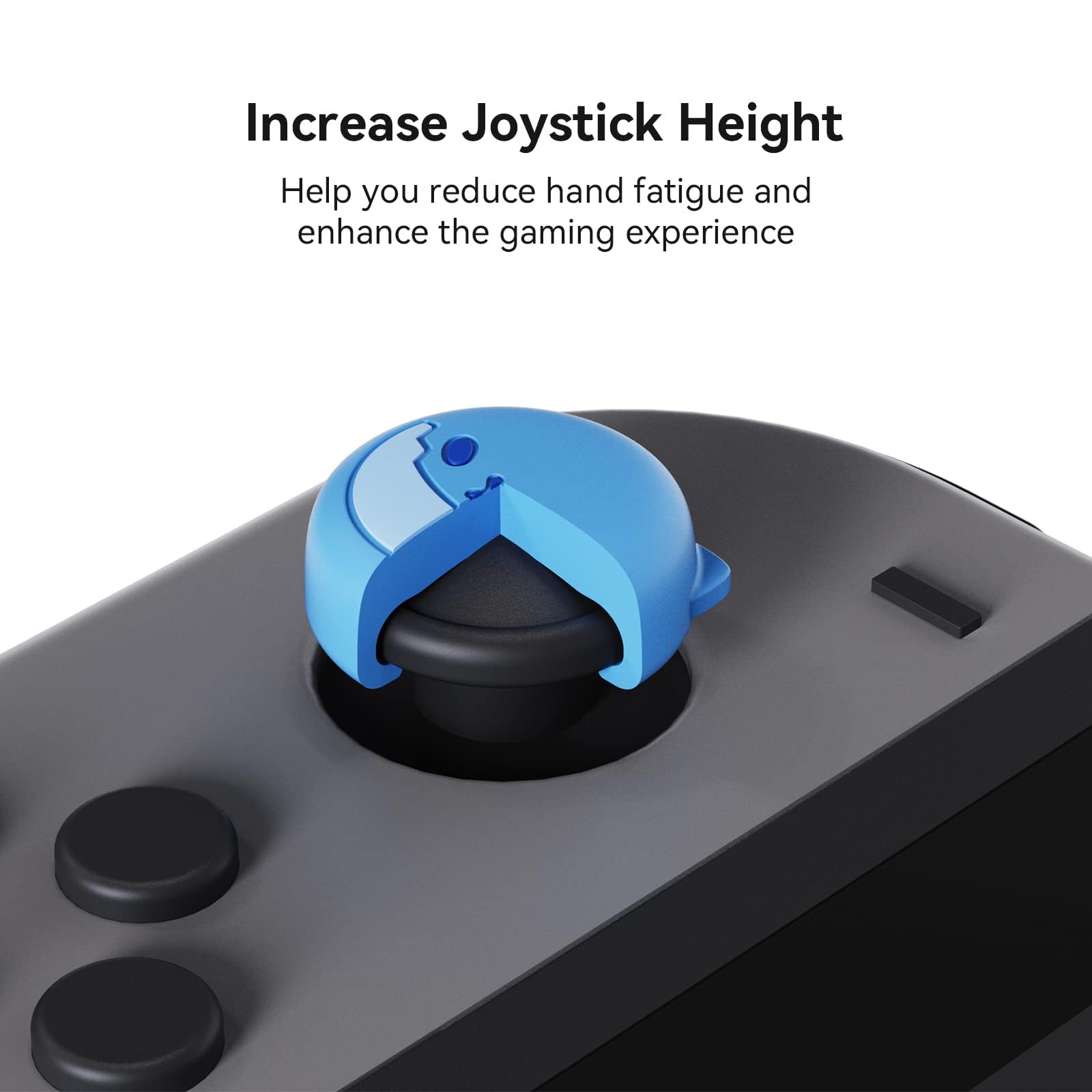 GeekShare Lindas Tapas de Silicona para Agarre del Pulgar Joycon, Cubierta de Joystick Compatible con Switch/OLED/Switch Lite, 4 Piezas - Baby Shark