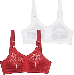 طقم حمالة صدر لاسين فائقة الدعم بقالب D للنساء من قطعتين من لاسو