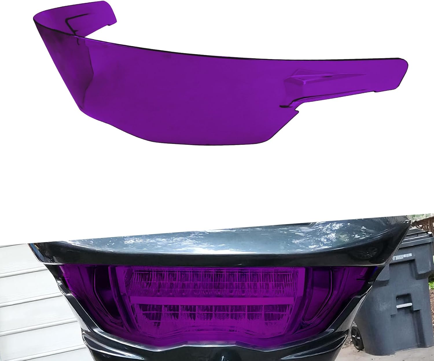 Front Headlamp Protection Cover Motorcycle Headlight Lens Guards Fit for Harley CVO Road Glide FLTRXSE 2023-2025 FLTRXST 2024-2025 (Purple)