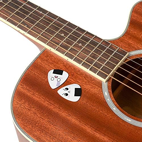 Amazon Bestsounds ギターピック おにぎり 12枚セット 0 96mm ハードギターピックトライアングル オニギリ型 Guitar Pick ヘビー 可愛い白い寿司パターン ベース アコースティック エレクトリックギター用ピックセット ギターピック 楽器 音響機器