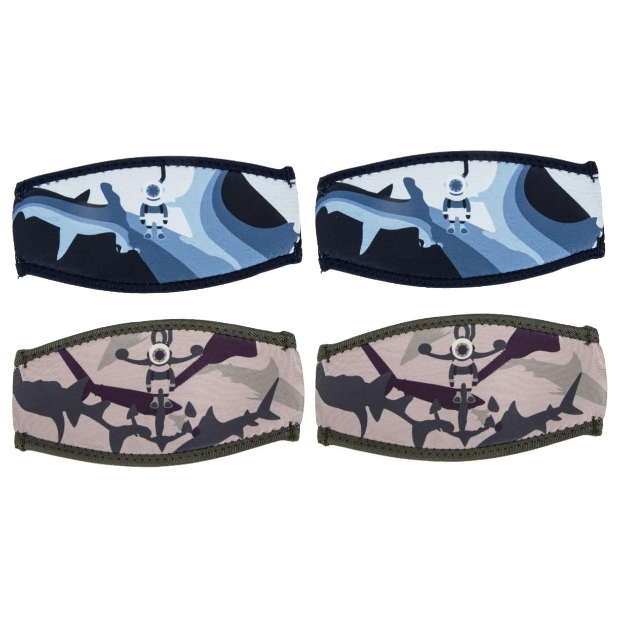 Toddmomy 4 Pcs Diving Cover Diving Goggles Dive Masks Swim Goggles Decorative Swim Strap Dive Mask Wrapping Strap Swim Mask Strap Covers Dive Glasses Strap Sleeves Tape Belt Cover Neoprene