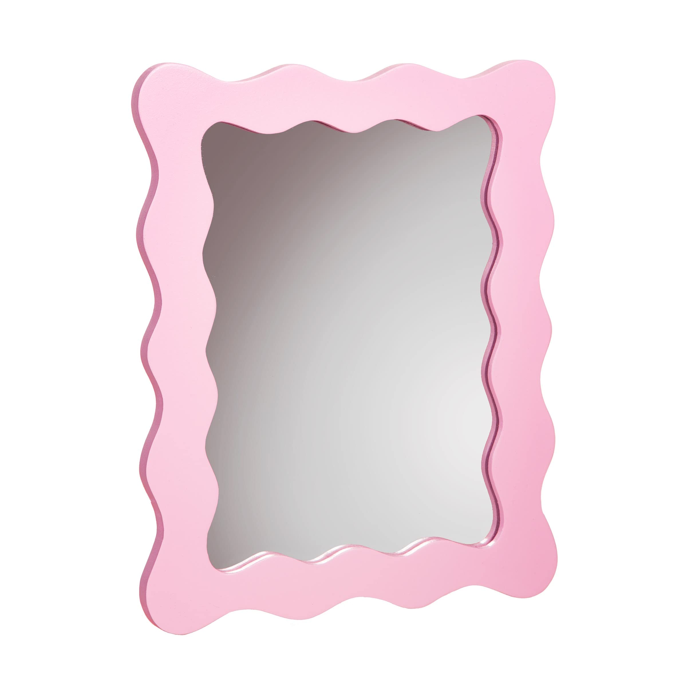 Sass & Belle Wiggle Border Mirror Pink