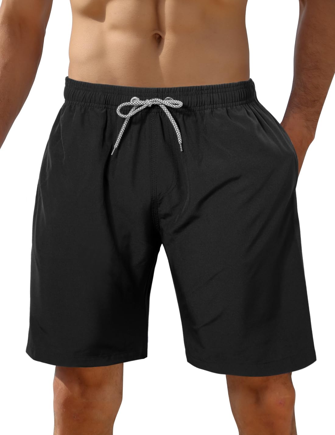 iCKER Herren Shorts Badehose Badeshorts Strand Shorts Beach Shorts Board Shorts Schnelltrocknend für Sommer