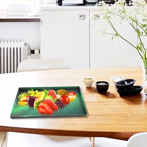 Miniatura 3 de Rolin Roly Moldes rectangulares grandes de resina para bandeja de silicona, molde de fundición, molde de epoxi para plato de bricolaje, soporte de