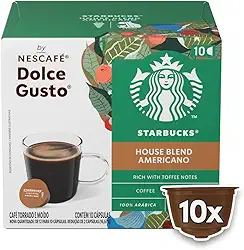 Café em Cápsula Torrado e Moído House Blend Americano Starbucks Caixa 85g 10 Unidades