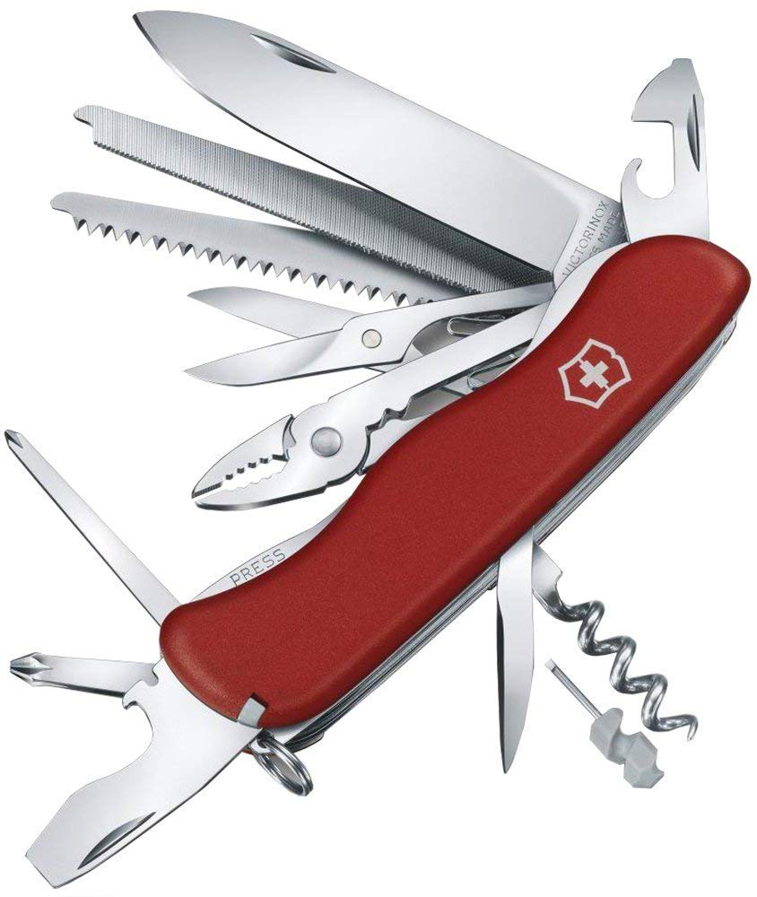 Victorinox Unisex's, 111 mm, Rot""Work Champ" Pocket Knife, Red,