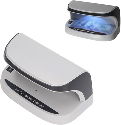 Detector de dinero de billetes falsificados, detector de dinero falsificado portátil con luz LED para facturas, tarjetas de crédito, billetes,