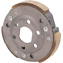 RiToEasysports Motorcycle Driven Wheel Clutch Metal 3 Shoes Centrifugal Shoe Clutch 3 Friction Plate for GY6 Engine Replacement for Scooters and Mopeds