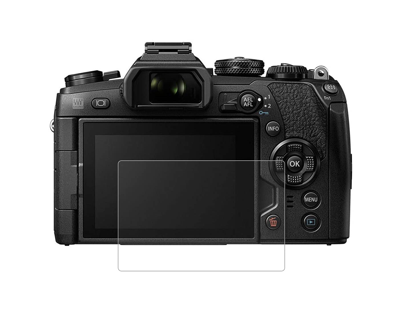 DVTECH? 9H Matte Finish 5 Layered DSLR Camera Screen protector for Olympus OM-D E-M1 Mark II (Screen size : 3 inch) (1 no) -Not a Tempered Glass