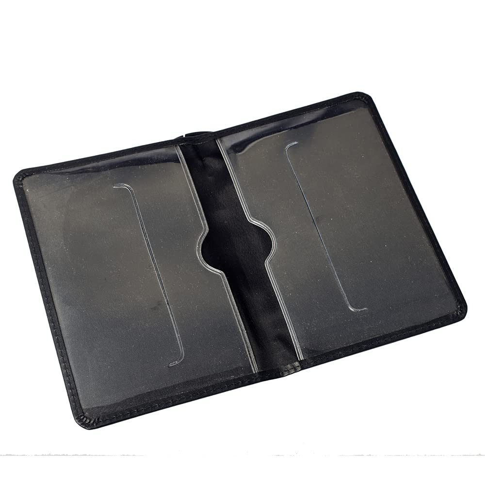 Madrid ID Card Holder Faux Leather, black, 125 x 90 mm